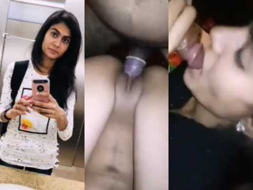 Desi GF gave pleasure by licking the land and she got the pleasure of fucking