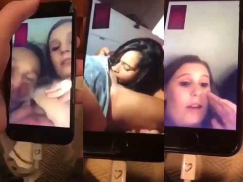 Cheating Wife Lesbian pussy licking sex with a girl caught by husband