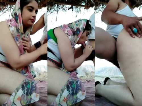 Desi Hot Blowjob and Fucking Video of brother and sister-in-law in the cold air of the mountains
