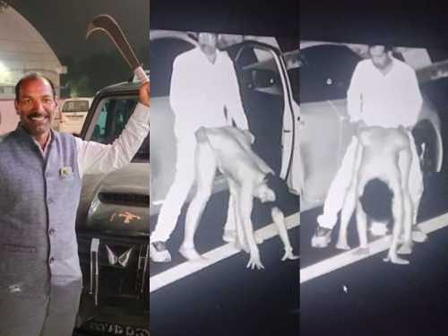 Madhya Pradesh politician Manoharlal Dhakad Viral XXX Highway Fucking CCTV video