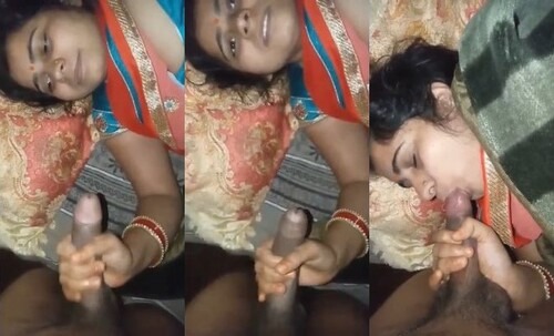 Indian Bhabhi Sucking Hubby Dick