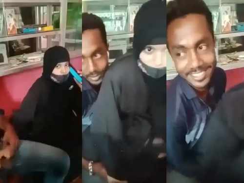pakistani Hijab Girl Giving handjob and gating Fucked